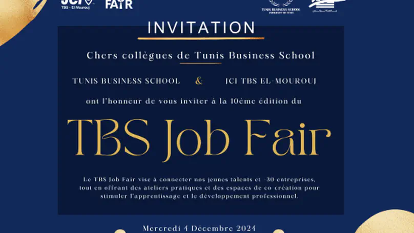 Invitation to TBS JOB FAIR, December 4th, 2024